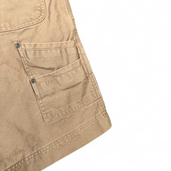 Jesse James Shorts Mens 34 Brown Regular Carpenter Industrial Workwear Canvas - Picture 7 of 10